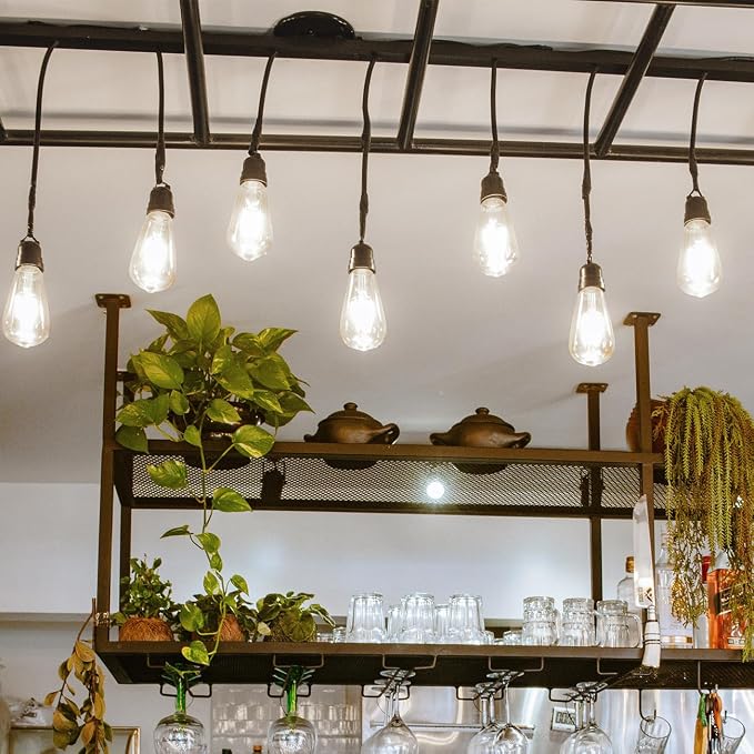 LVWIT ST21 LED Edison Light Bulbs 5W Dimmable 5000K Warm White Vintage Edison - Image 5