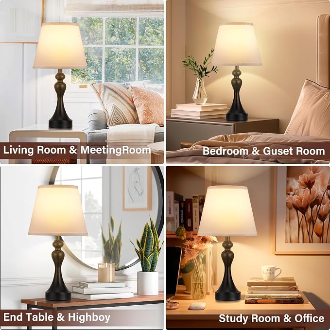 Seealle Touch Lamps for Nightstand - Image 3
