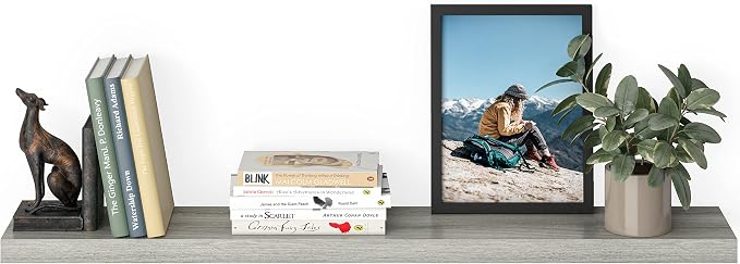 Ballucci Floating Shelf, Living Room, Rustic Gray - Image 8