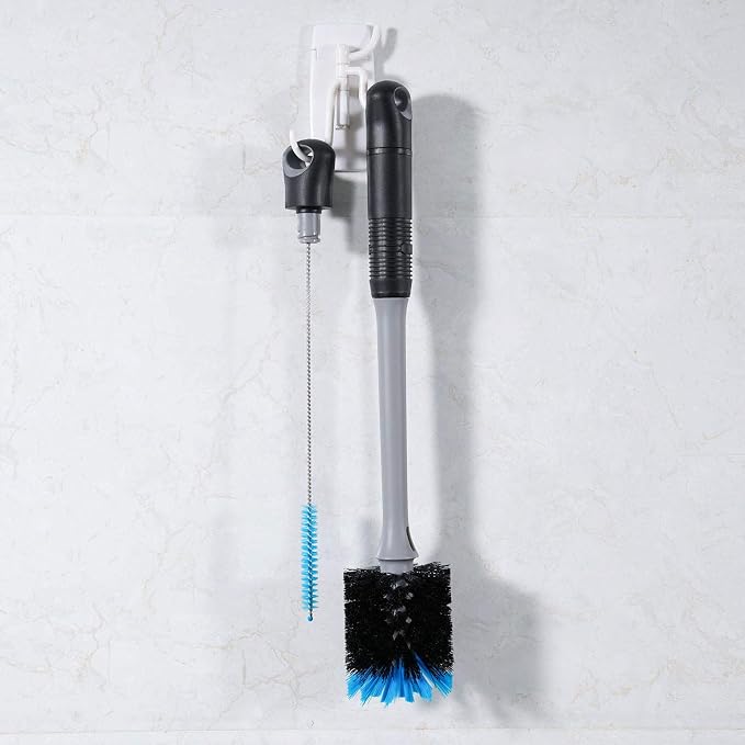 MOSOLAN 2-in-1 Water Bottle Brush and Straw Cleaner Brush, Long Handle Water - Image 6
