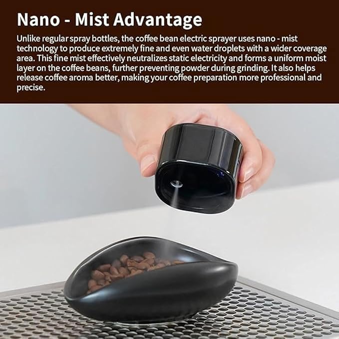 Agatige Coffee Bean Spray Bottle, Portable Refillable Rechargeable Espresso - Image 3