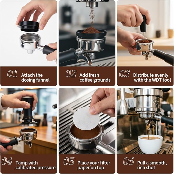26 PCS Espresso Accessories Kit, Espresso Tamper Kit Coffee Tamper Set - Image 6