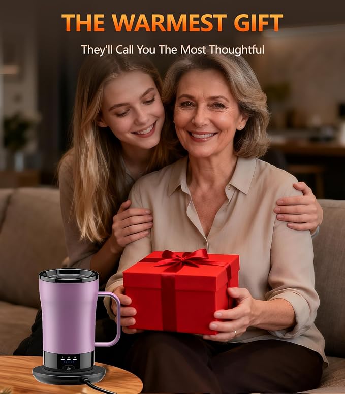 Self-Heating Coffee Mug, 14oz Heated Coffee Mug - Image 7