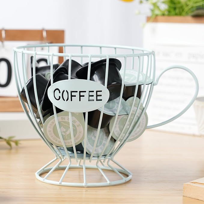 H&W 2PCS Coffee Pod Holder & Capsule Basket, Metal Coffee Bar Organizer - Image 2
