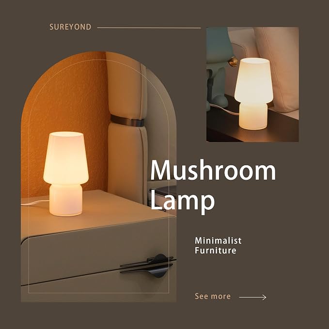 Mushroom Lamp, Mother's Day Gifts, Small Table Lamp, Cute Nightstand Kitchen - Image 4