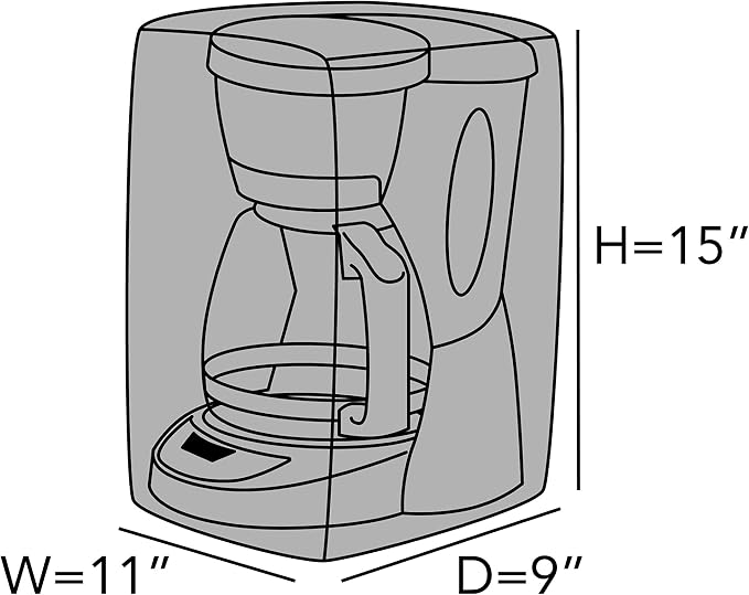 Covermates Keepsakes Coffee Maker Cover – Quilted Appliance Protector - Image 3