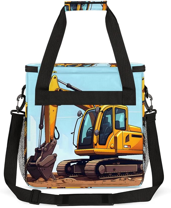 Trucks Coffee Maker Carring Bag, Large Insulated Storage Organizer Case Tote - Image 5