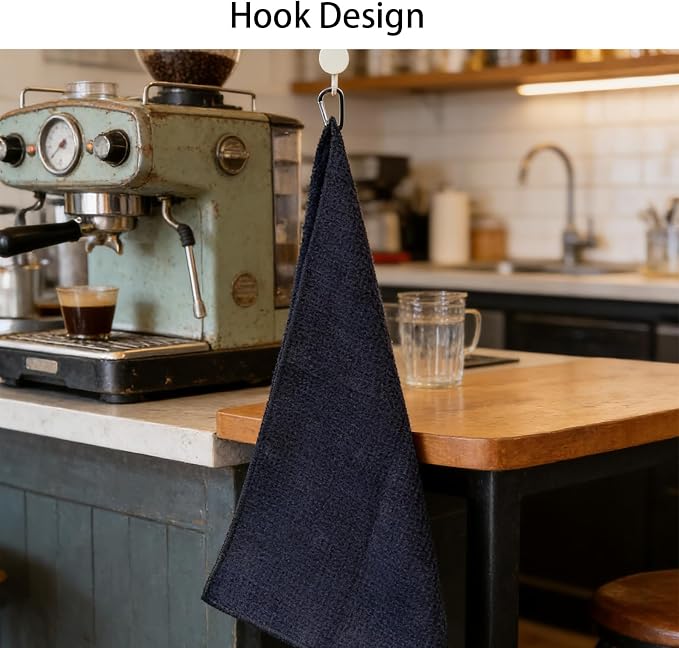 4 Pack Black Professional Barista Towels, Espresso Machine Microfiber Cloth Set - Image 5