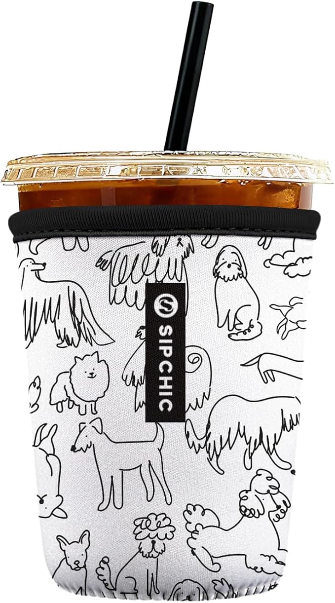 Iced Coffee Sleeve – Neoprene Reusable Cup Sleeves by Unknown