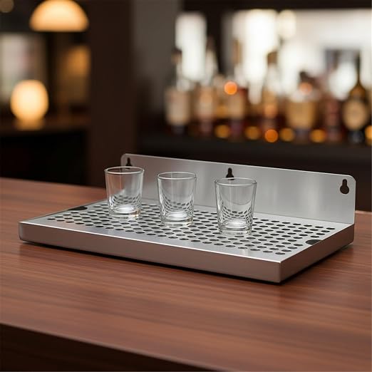Sturdy 304 Nonrust Steel Wall Mounted Rectangular Pubs Drip Tray Feature Quick - Image 9