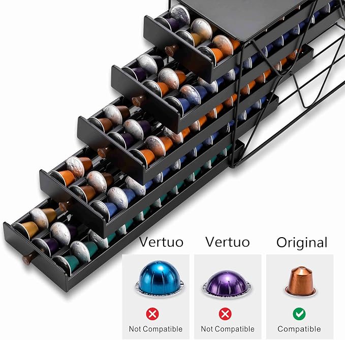 ZCDCP Coffee Pod Holder Drawer Storage, Compatible - Image 4