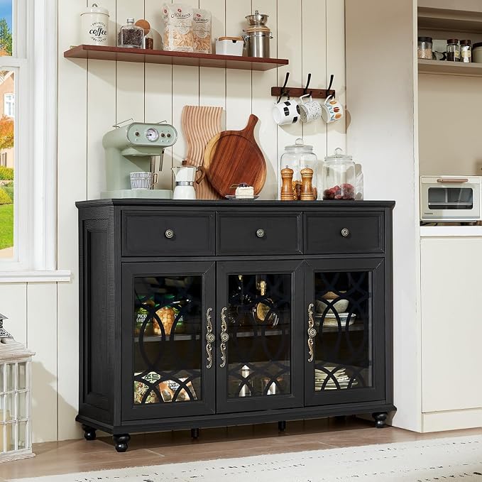 Joaxswe Farmhouse Sideboard Buffet Cabinet - Image 9