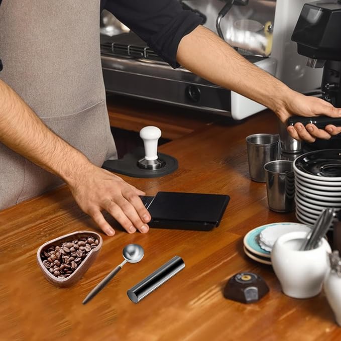 Brewing Dosing Cup, Coffee Tray Set, Wooden Fixture - Image 5