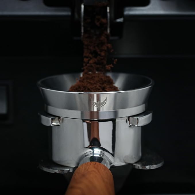 Magnetic 51mm Espresso Dosing Funnel & Puck Screen Set Stainless Steel Coffee - Image 4