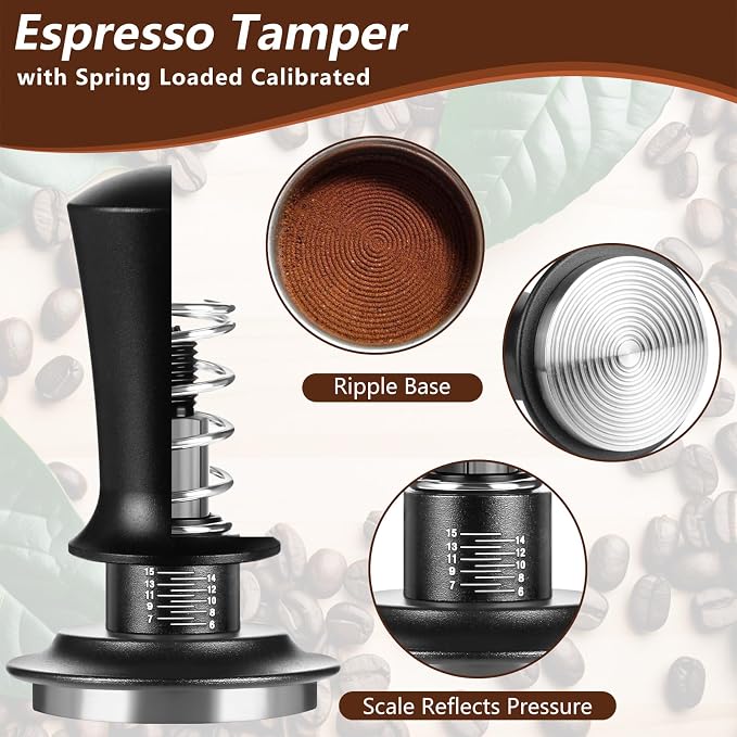 7 PCS Espresso Accessories, Espresso Tamper Tools, WDT Tool Espresso Machine - Image 4
