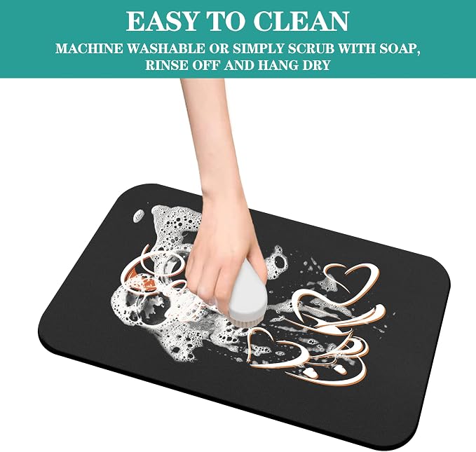 Coffee Mat - Classic Absorbent Bar Mat - Waterproof Kitchen Counter Decor - Image 6