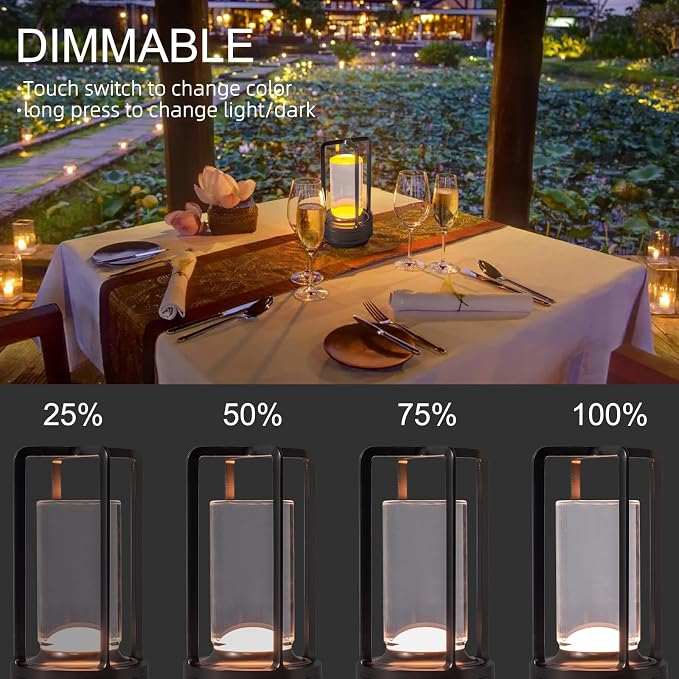 HAPYGI Portable Metal Table Lamp - Image 3