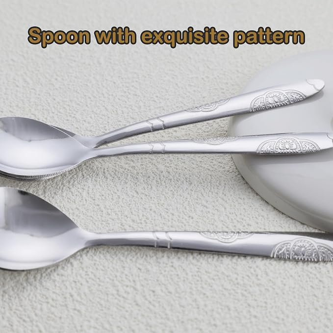 Metal Mini Salt Sugar Spoons 6 Pack | 5.3-Inches | - Image 5