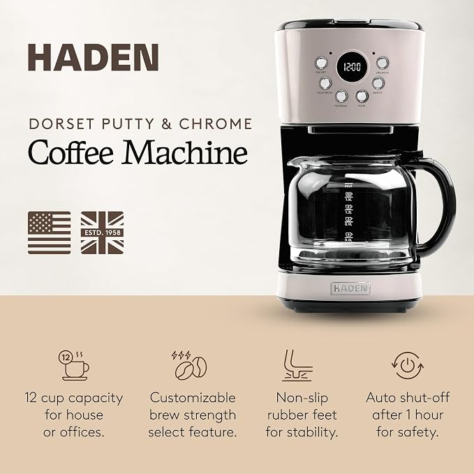 HADEN 12-Cup Programmable Coffee Maker - Image 2