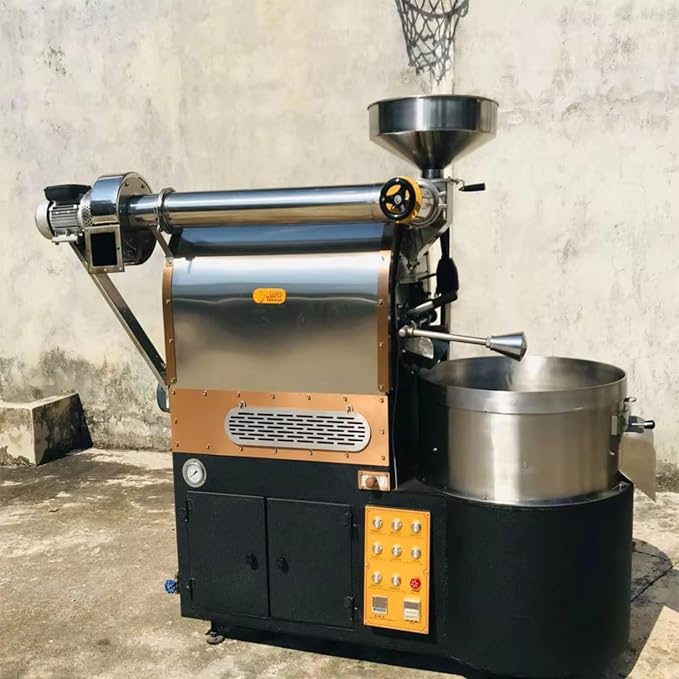 Large Capacity Coffee Roaster Machine Heavy Duty Drum Coffee Bean Roaster by Unknown