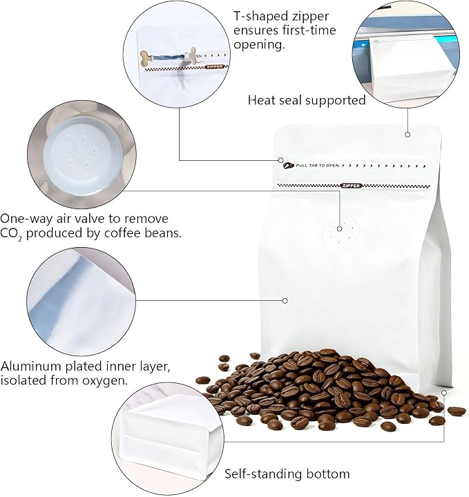 50pcs Coffee Bags with Valve - Image 3