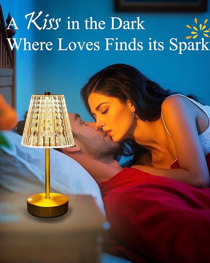 Gold Cordless Table Lamp Rechargeable, 5000mAh Battery Operated Lamps, Mini - Image 5