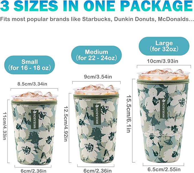 Reusable Iced Coffee Cup Sleeve Insulator - Image 2