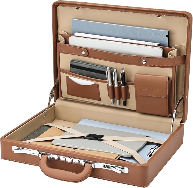 Briefcases for Men, Carrying Case Document Professional Leather Briefcase by Boldblox