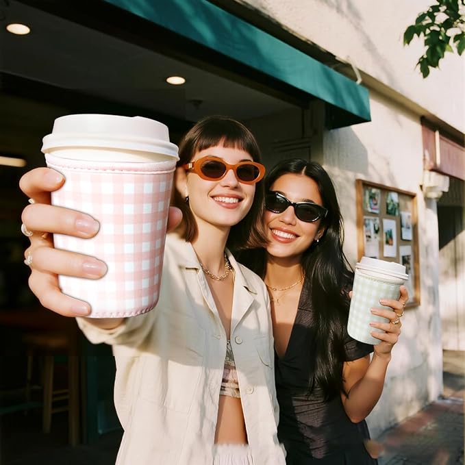 Reusable Insulated Sleeve for Iced Coffee Cup, Coffee Neoprene Sleeve for Cold - Image 7