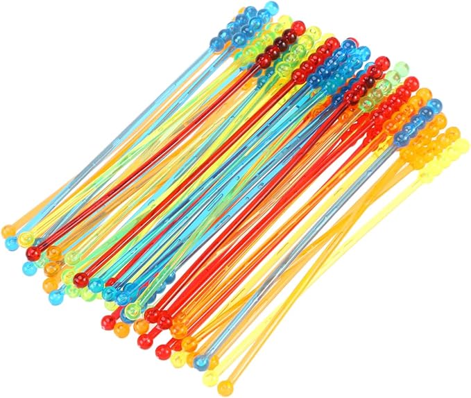 LIFKOME 50pcs Acrylic Stir Sticks Beer Chiller Coffee Bar Accessory Translucent by LIFKOME