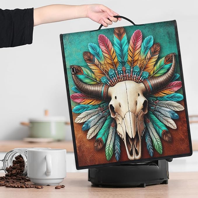 Cow Skull Kitchen Aid Mixer Cover Compatible Stand Mixer Dust Cover | Ethnic - Image 9
