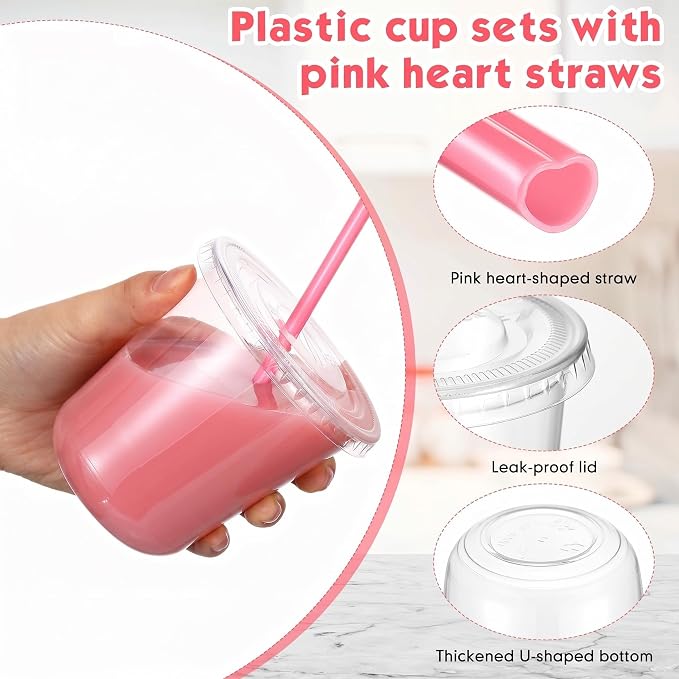 Ziliny 25 Sets Clear Plastic Cups - Image 5