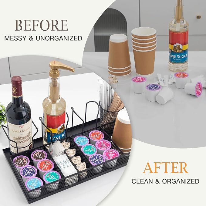 Coffee Bar Organizer, Coffee Station Organizer - Image 3