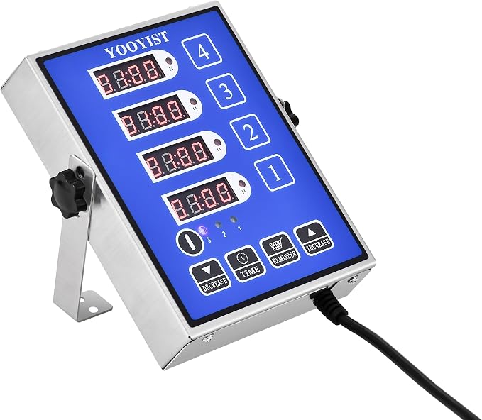 Kitchen Timers for Cooking – 4 Channel Commercial Kitchen Timer Restaurant - Image 2