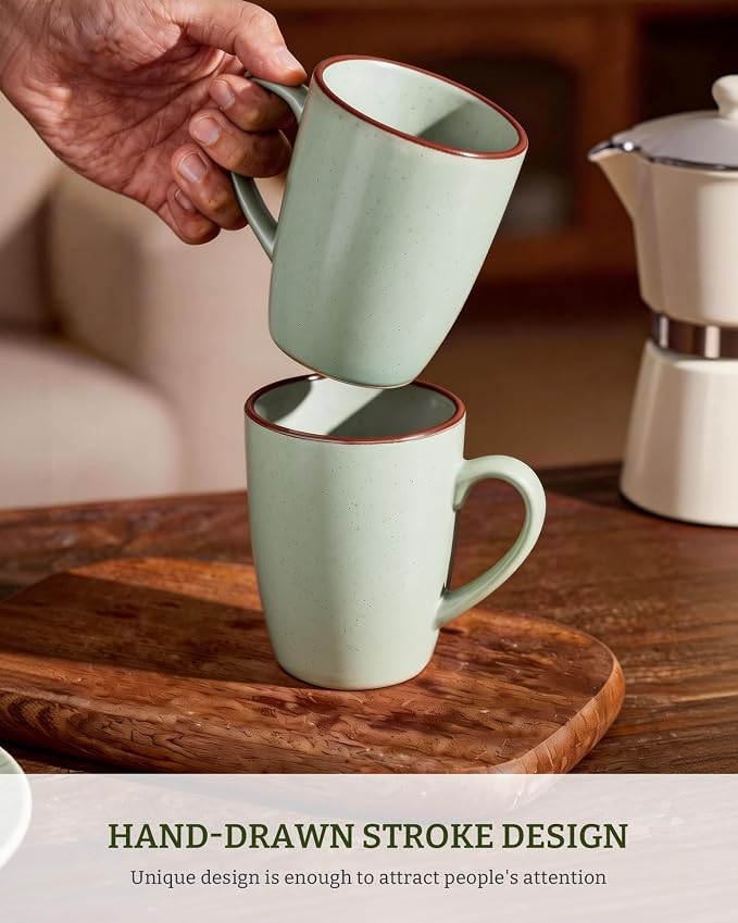 famiware Venus Coffee Mugs for 8, 13 oz Mug Set, Dringking Cup - Image 3