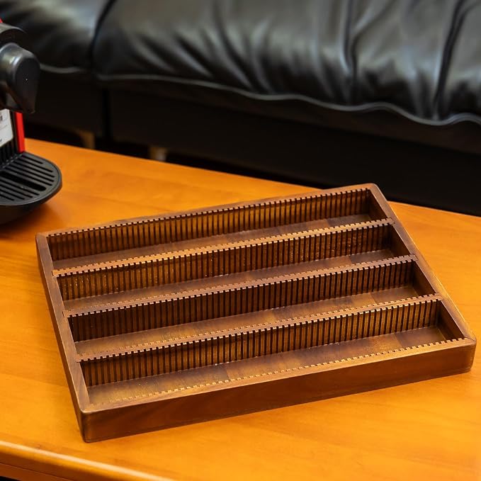 Acacia Wood Coffee Pod Holder Tray Compatible - Image 5