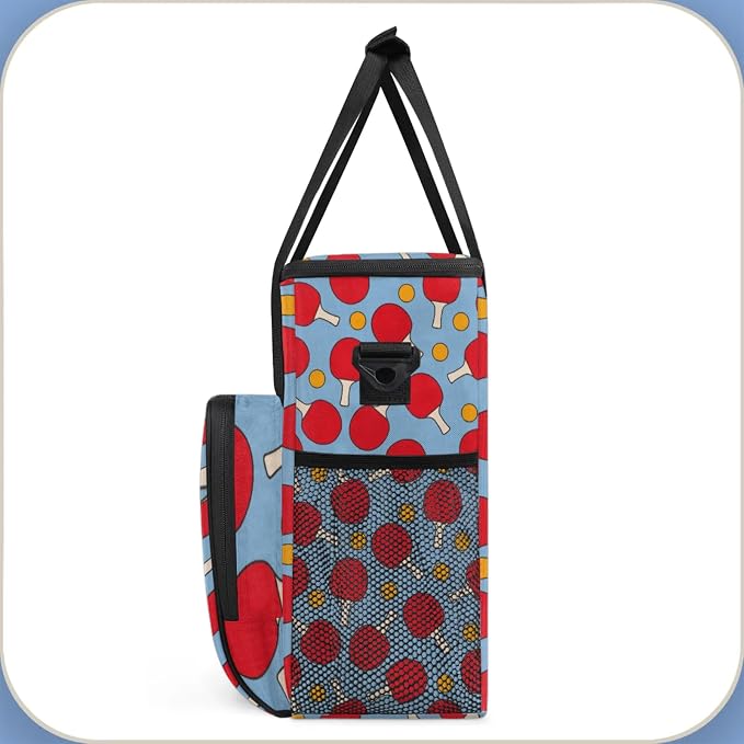 Table Tennis Pattern Coffee Maker Travel Bag, Table Tennis Pattern Large - Image 4