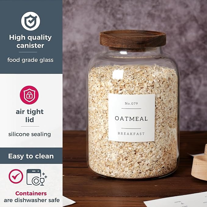 CZSZYGHBAO 2 PCS Large Glass Jar - Image 6