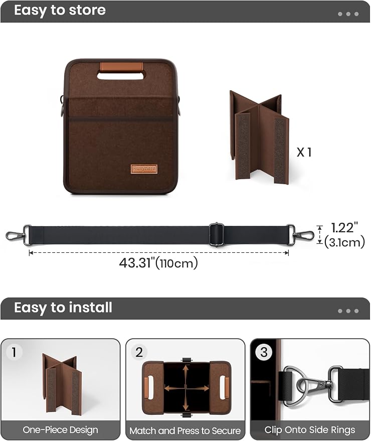 Fluxynara 4-Cup Reusable Felt Drink Carrier - Image 4