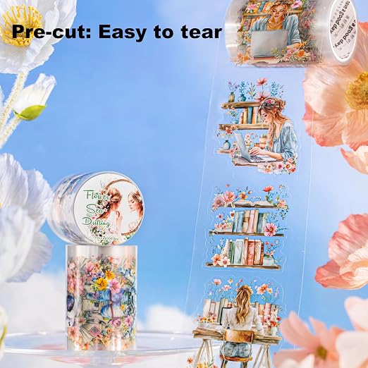 Dreamy Floral PET Tape Set - Image 3