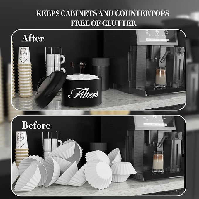 Black Enamel Basket Coffee Filter Holder - Image 7