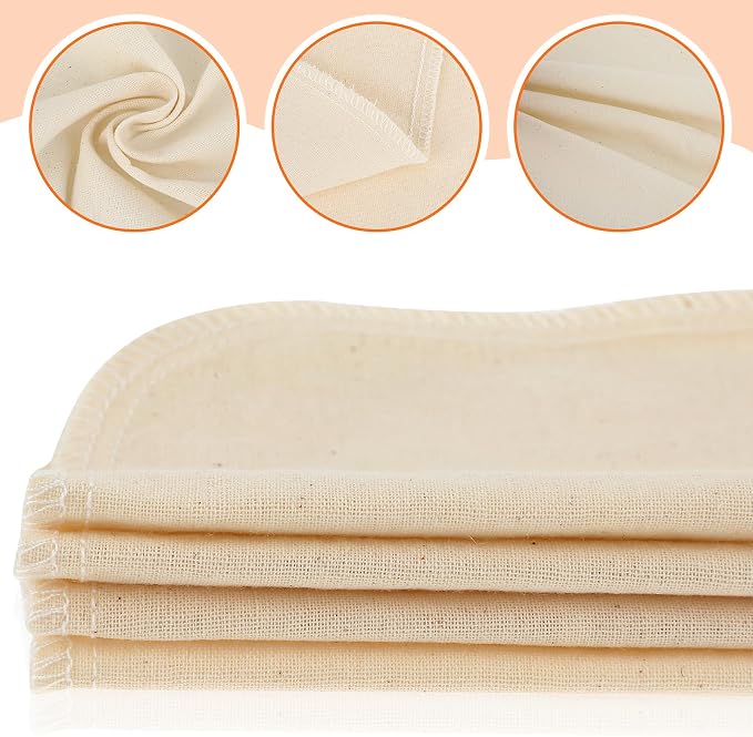 WLLHYF 4 Pack Nylon Nut Milk Bag 12 × 8 Inches Fine Mesh Cheese Cloth Multiple - Image 3