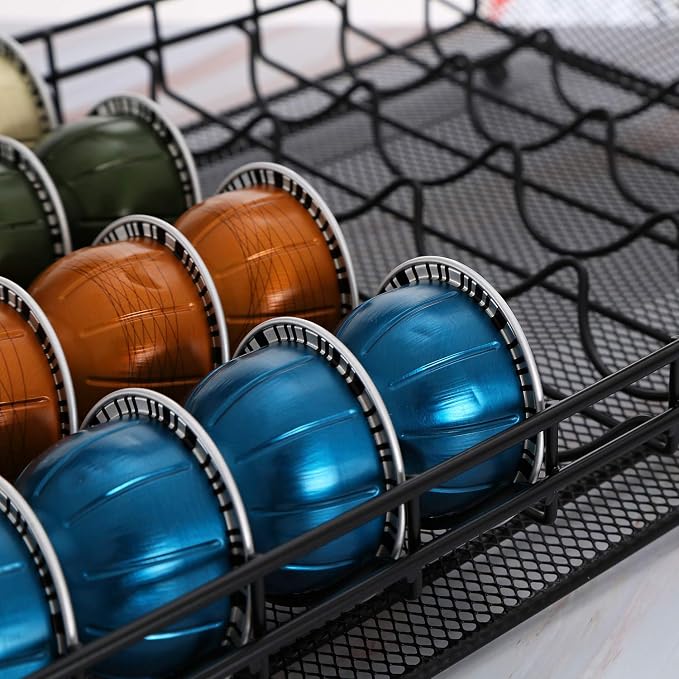 HiveNets Nespresso Vertuoline Capsule Storage Drawer Vertuo Coffee Holder Metal - Image 9