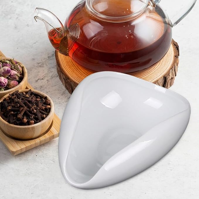 MagiDeal Coffee Bean Weighing Bowl Ceramic Single Dosing Tray Coffee Powder - Image 3