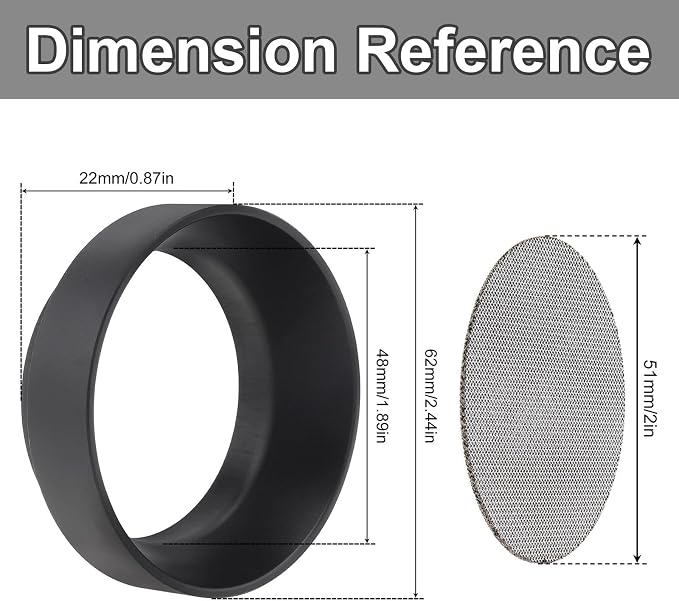 51mm Espresso Dosing Funnel and Stainless Steel Puck Screen, Magnetic Espresso - Image 5