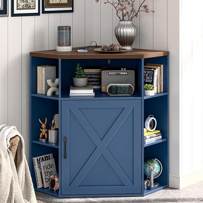 Vabches Corner Cabinet, Corner Storage Shelf by Vabches