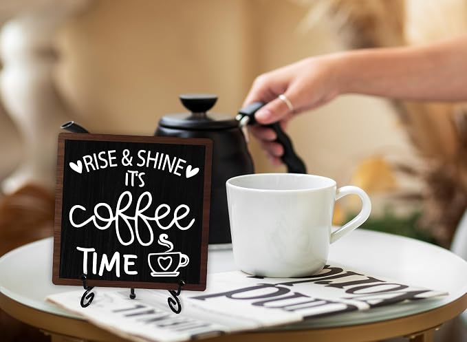 Coffee Desk Decor Sign, Coffee Time Sign - Image 6