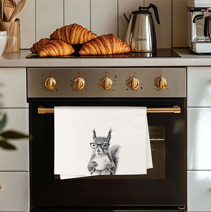 Funny Squirrel Kitchen Towels, Gifts - Image 3