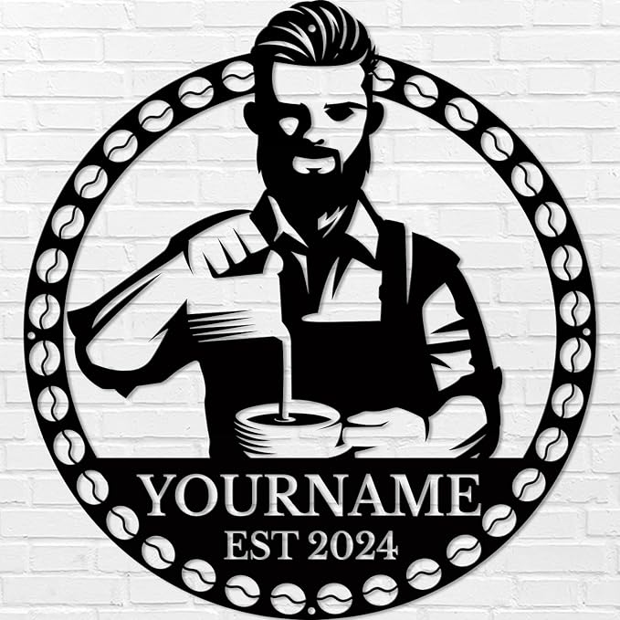 Custom Metal Coffee Bar Signs - Image 3