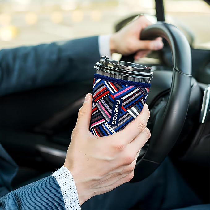 Reusable Insulated Neoprene Iced Coffee Sleeves - Image 2